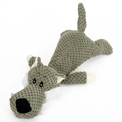 Jouet en peluche doux pour chien, jouet à rapporter avec couineur