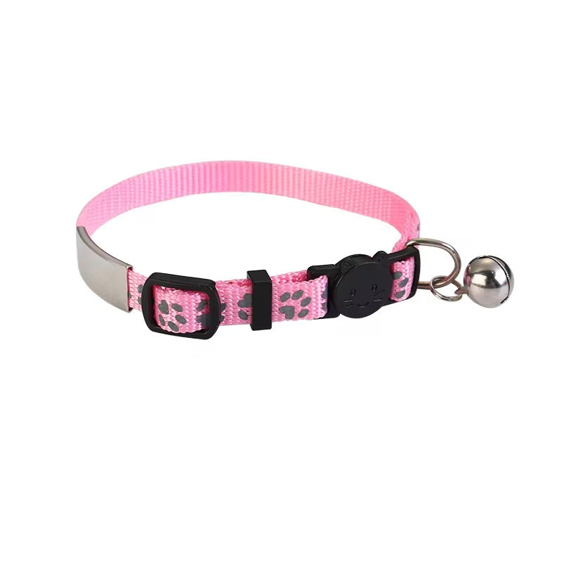 Katzenhalsband mit Name und Telefonnummer graviert