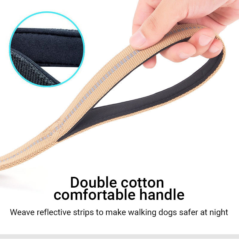 Hundeleine, Ruckdämpfer taktisch Bungee Nylon, elastisch, 135-190cm, Autogurt