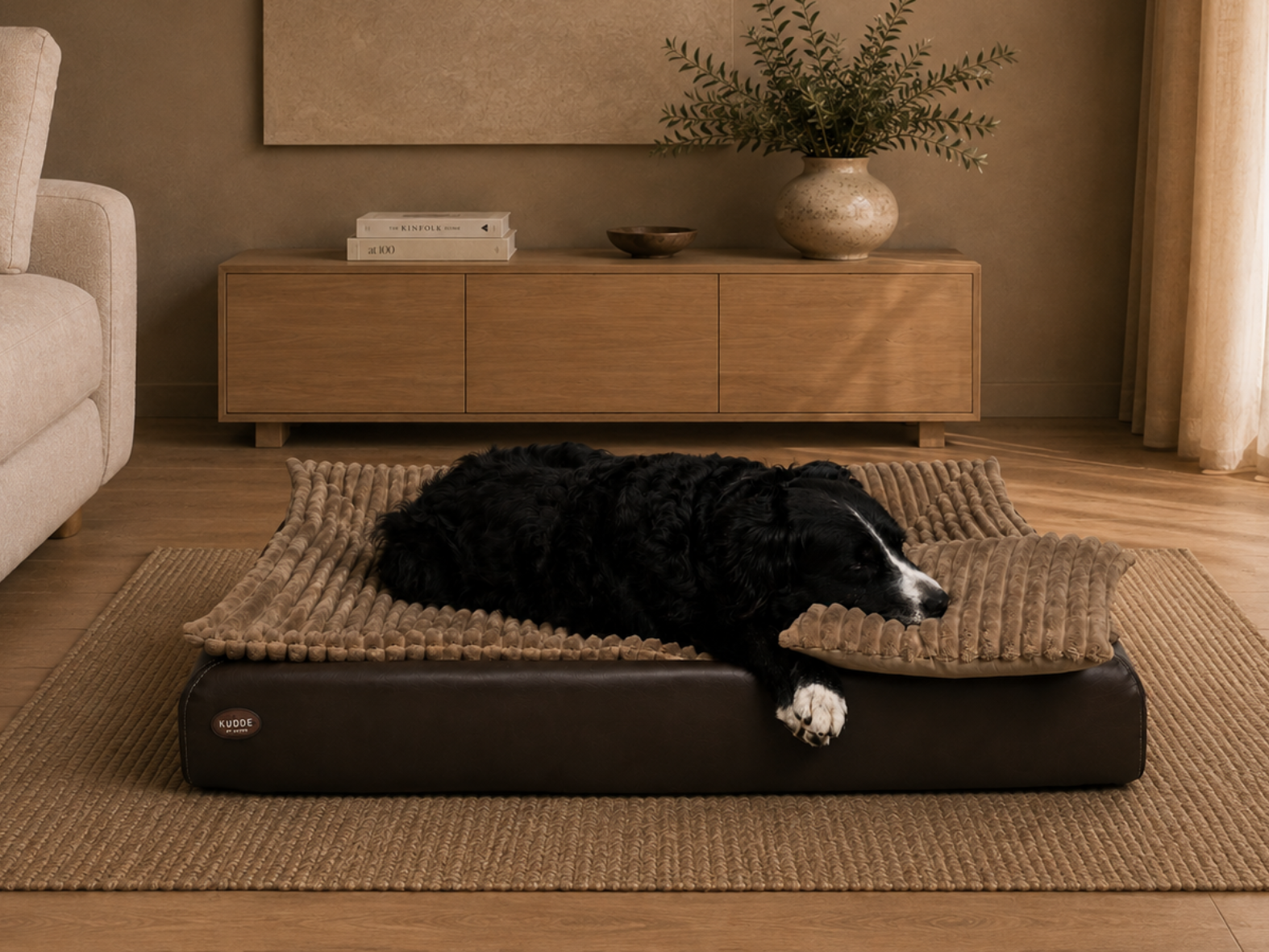 All-In Relax Bundle | KUDDE Hundebett + Einlage & Kissen