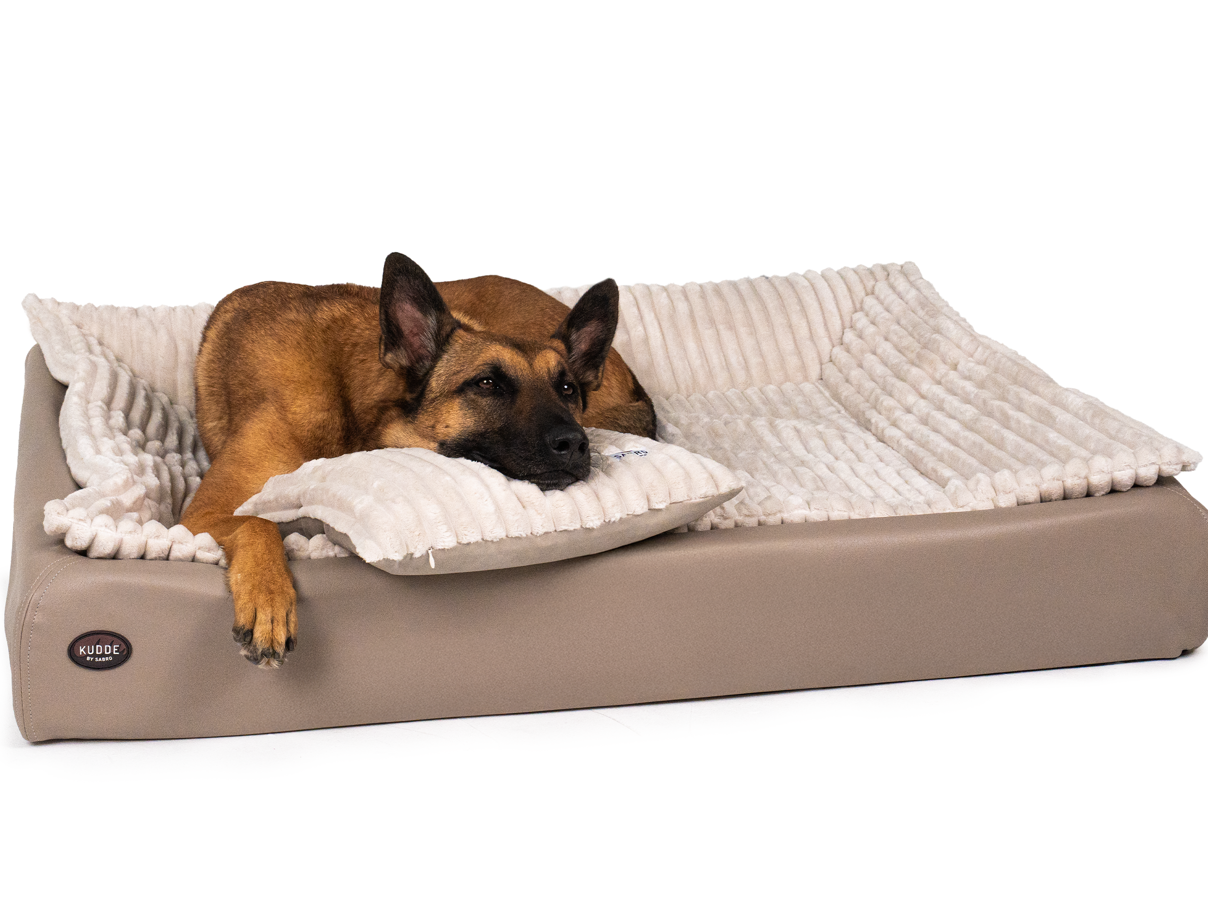 Pack Détente Complet | Lit pour chien KUDDE + Doublure & Coussin