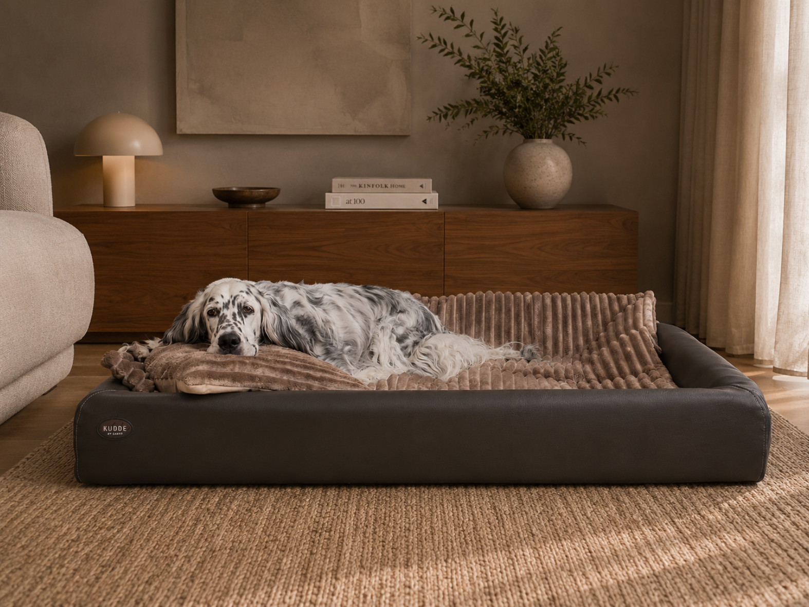 All-In Relax Bundle | KUDDE Hundebett + Einlage & Kissen