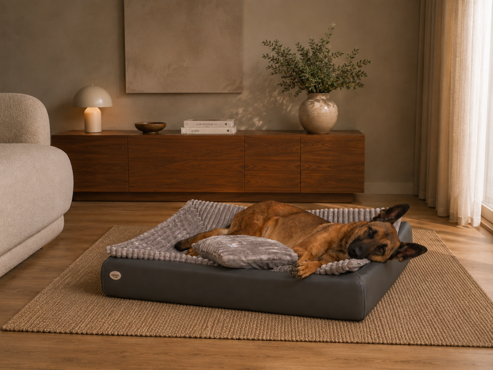 All-In Relax Bundle | KUDDE Hundebett + Einlage & Kissen