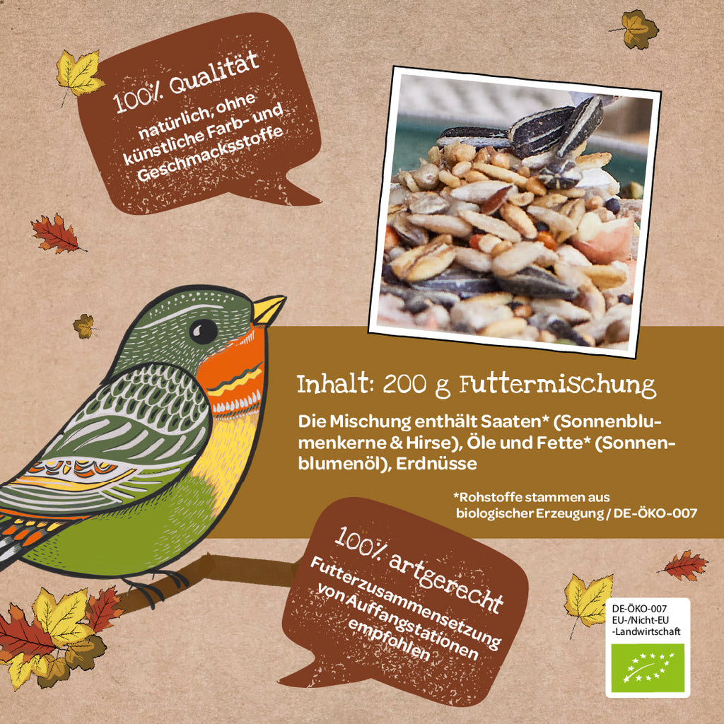 Buffet bio en plein air pour oiseaux