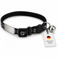 Katzenhalsband mit Name und Telefonnummer graviert