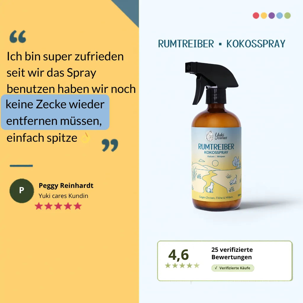 Coconut Spray Vagabond - gentle tick repellent for cats & puppies