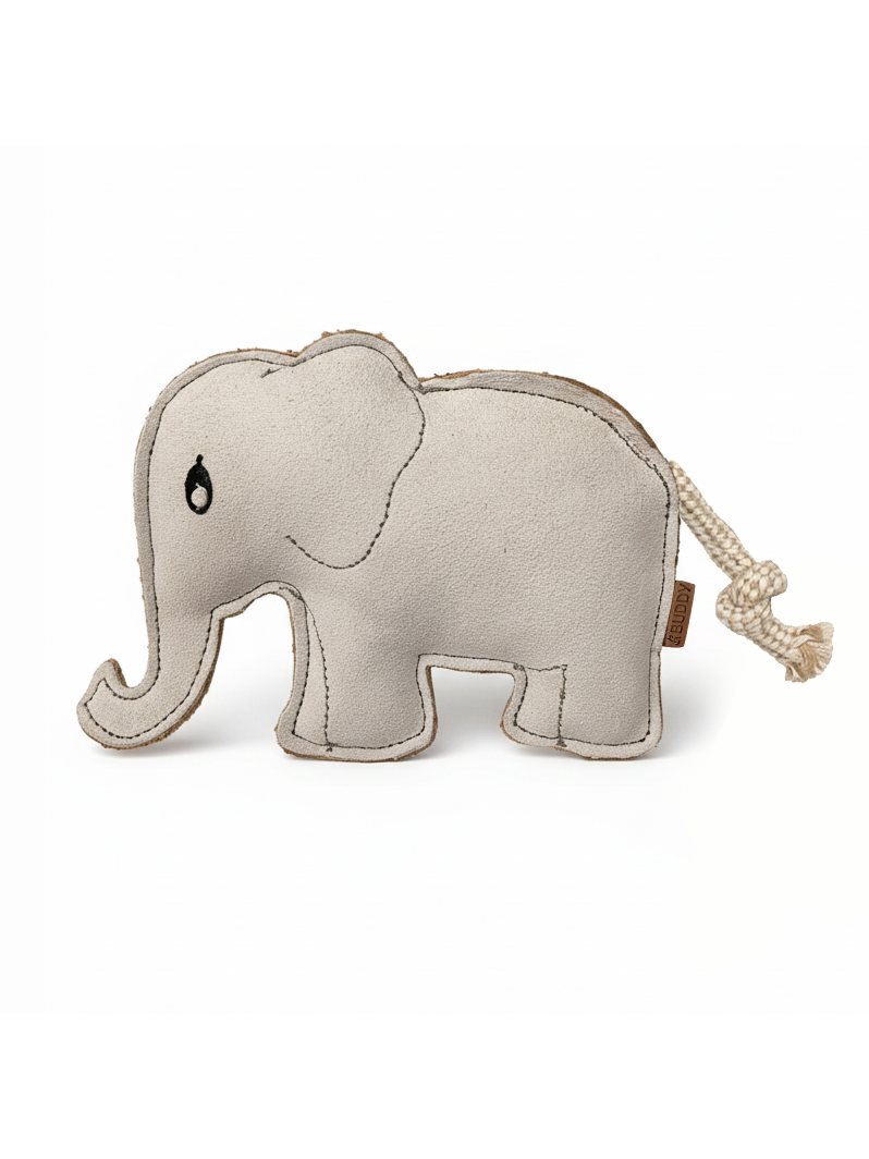 BUDDY. Jouet pour chien en cuir "Éléphant"