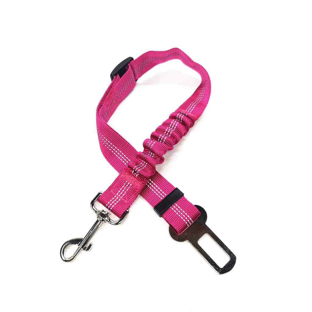 Ceinture de sécurité chien voiture extensible avec mousqueton pivotant, 74cm
