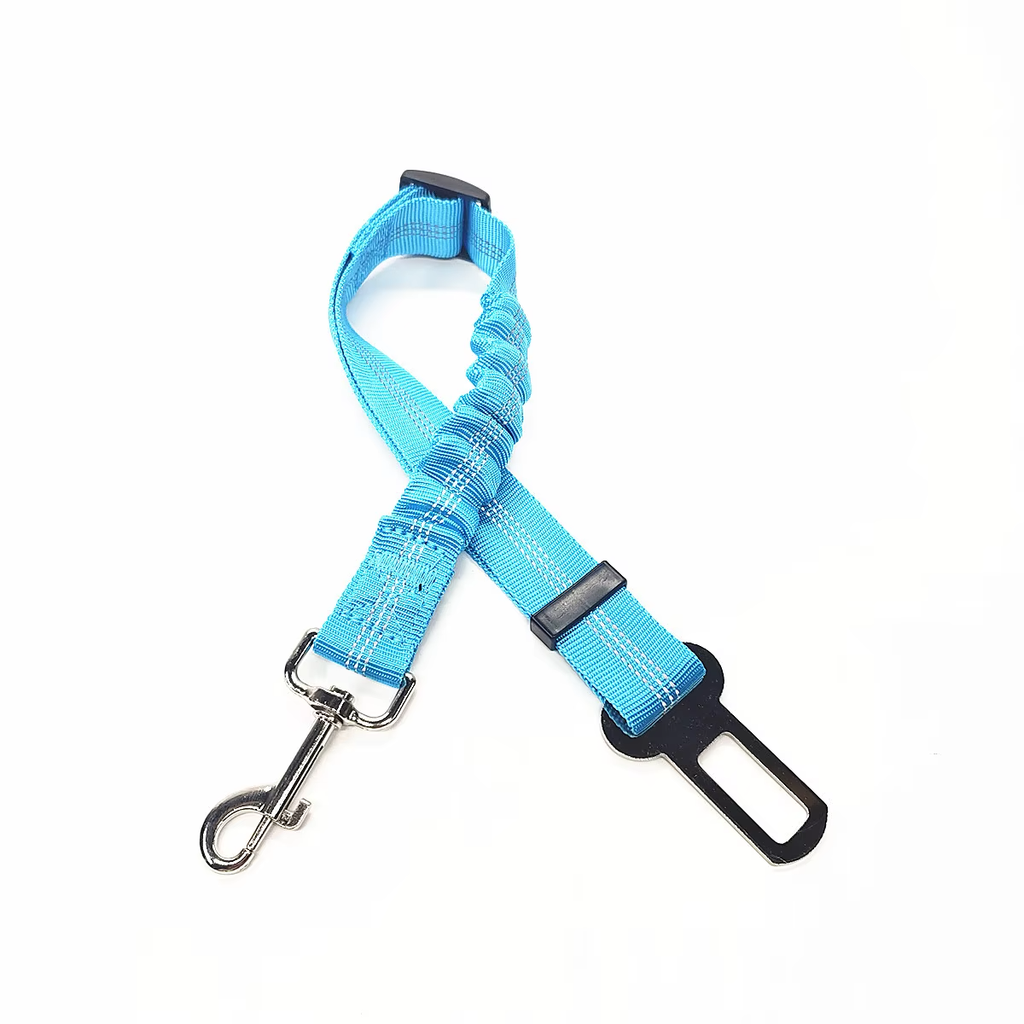 Ceinture de sécurité chien voiture extensible avec mousqueton pivotant, 74cm