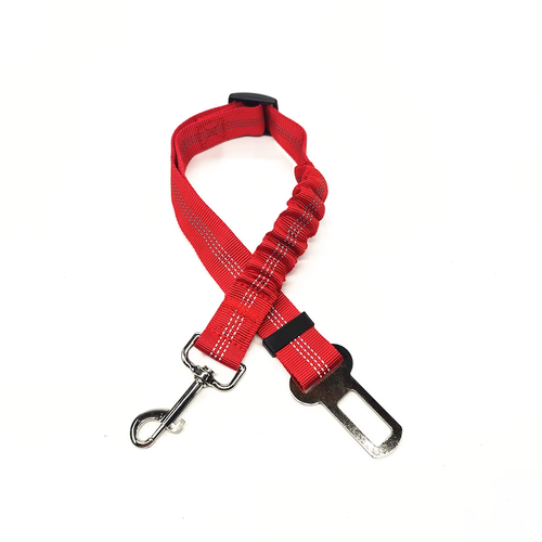 Dog Seat Belt Car Restraint Stretchable Swivel Carabiner, 74cm