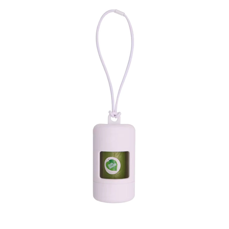 Dog Poop Bag Dispenser, Robust Plastic, Carry Loop – 9 Colors + Bags