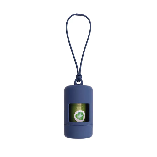 Dog Poop Bag Dispenser, Robust Plastic, Carry Loop – 9 Colors + Bags