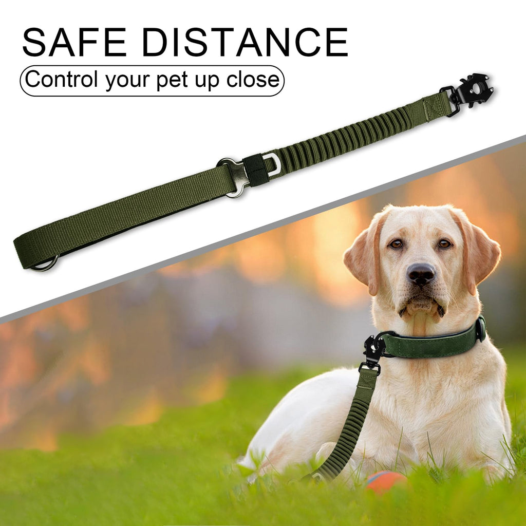 Kurzleine ruckdämpfend, Bungee, schwarz ・ideal für große Hunde