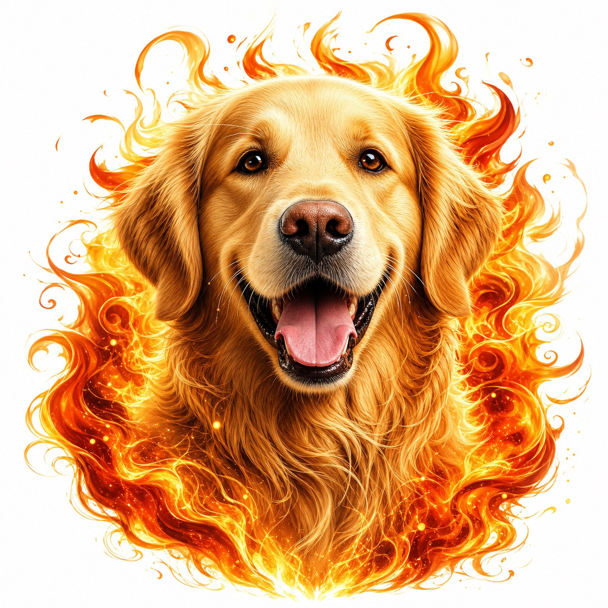 Tasse mit Motiv Hund, Watercolor Splash Art (Motiv vorn bei Henkel links)
