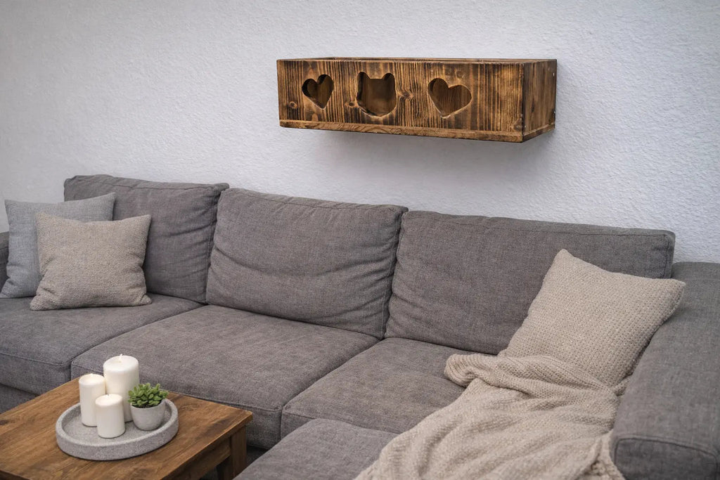 Boîte murale flammée