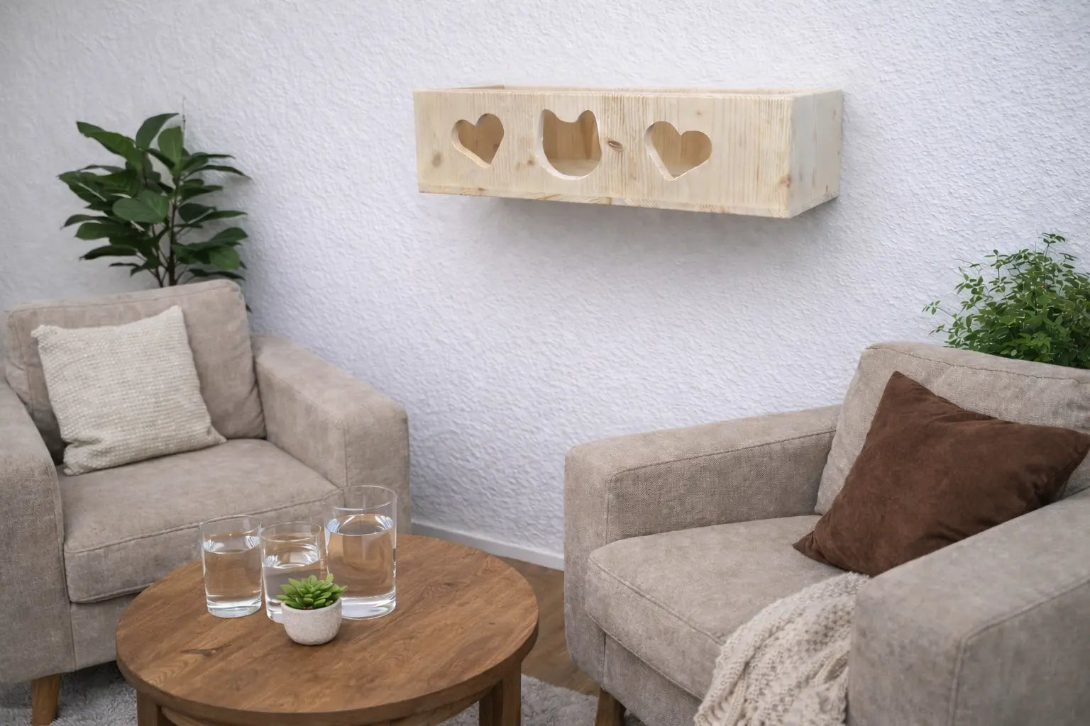 Boîte murale flammée
