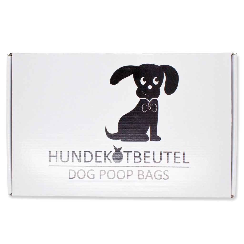 1000 black dog poop bags for hanging, 21x31.5 cm – Tear-resistant, opaque & eco-friendly