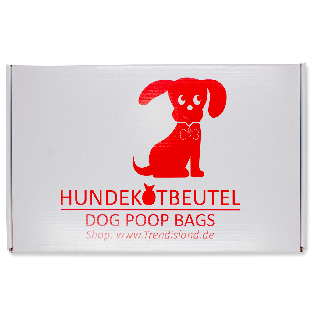 1000 red dog waste bags for hanging 21×31.5 cm – Tear-resistant, odor-proof & eco-friendly