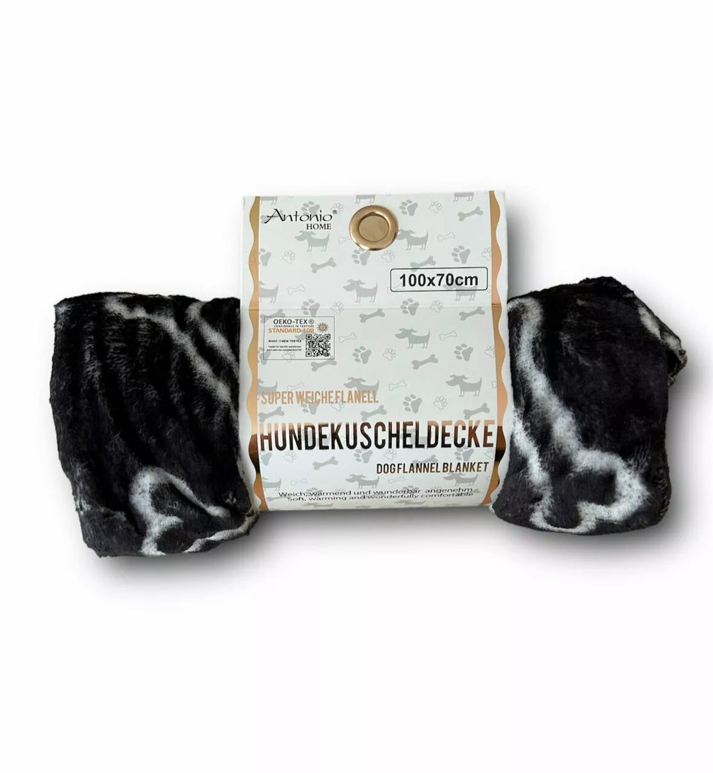 Hundedecke 100x70cm » Hundekuscheldecke » Flanell Liegedecke für Hunde » leicht & dünn