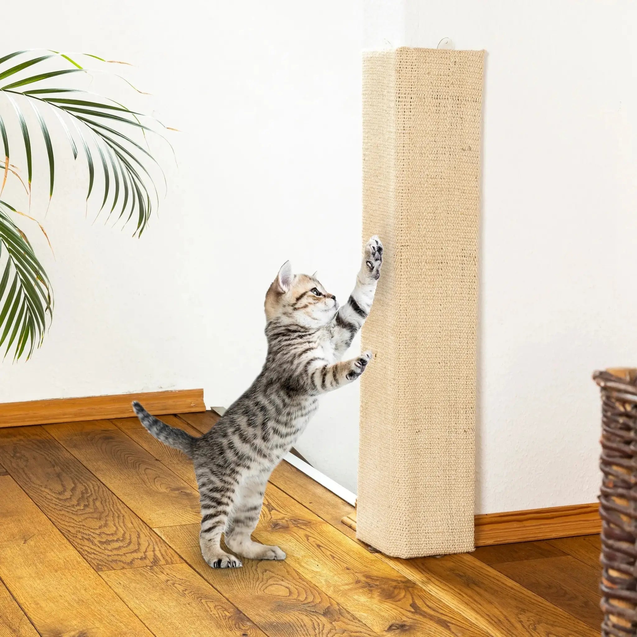 Scratching Board Scratch Mat for Wall 80x28 cm Corner Scratching Board Scratching Post Cat Sisal