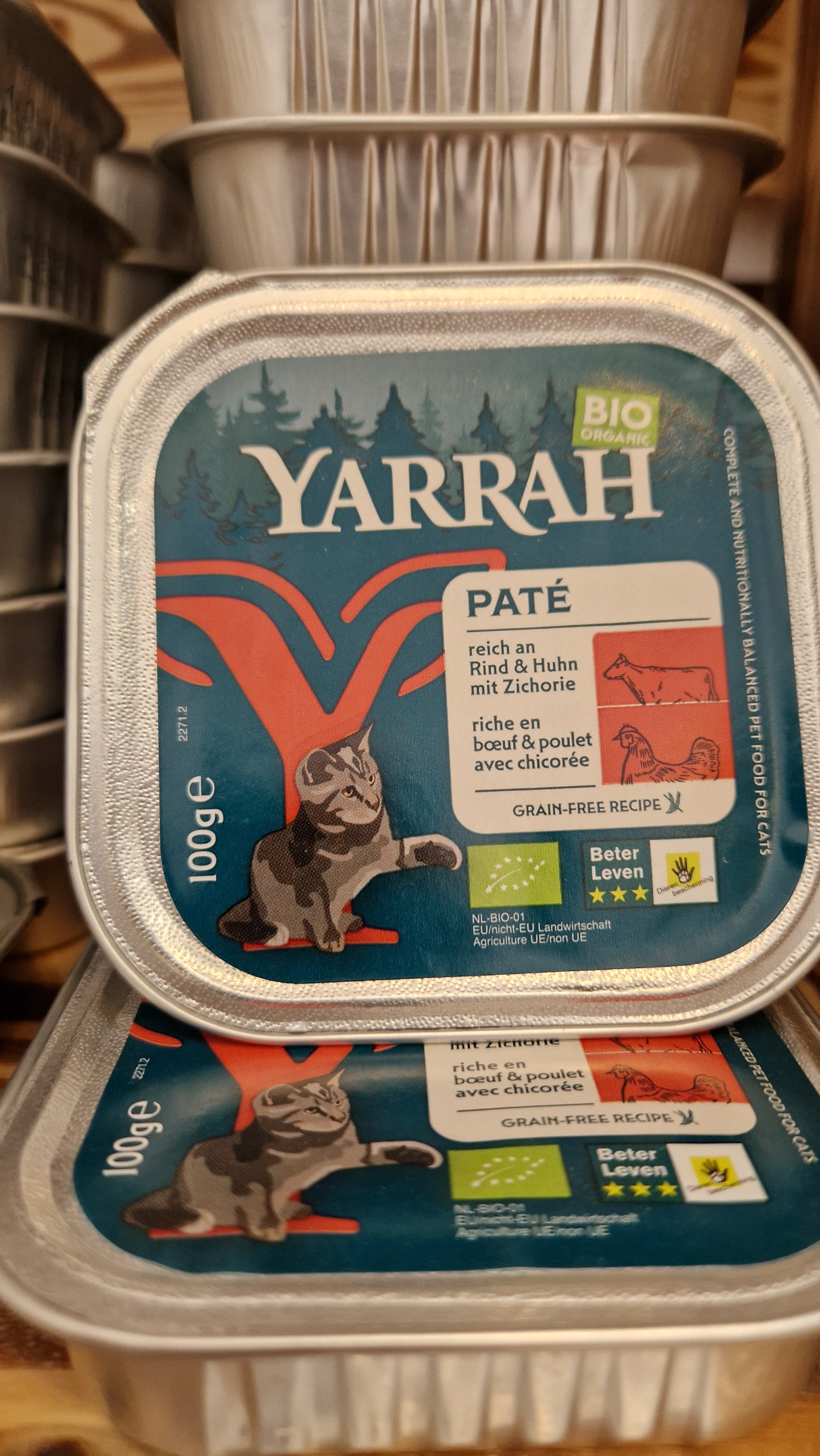 Pâtée pour chat Bœuf à la chicorée 100g